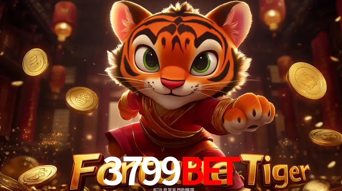O carismático mascote do jogo de slot Fortune Tiger, um tigre fofo em pose de artes marciais, pronto para trazer sorte e multiplicadores de ganhos no cassino online 3799BET.